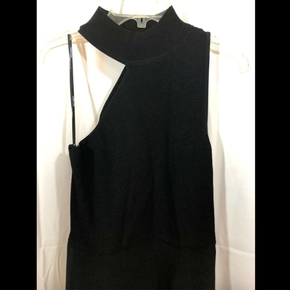 NW! $995 Cushnie‎ high neck asymmetric cutout dress